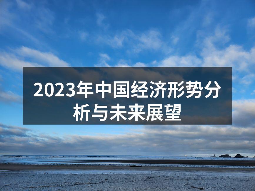 2023年中国经济分析图