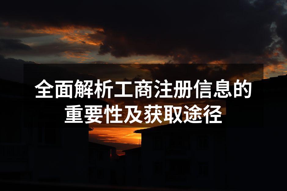 工商注册流程图示